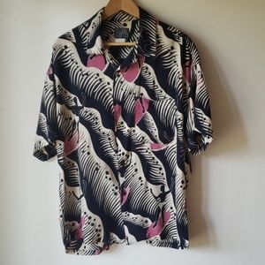 Vintage Baik Baik surfer button down